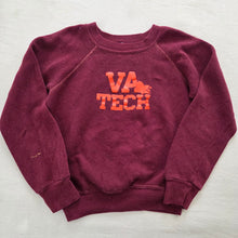 Load image into Gallery viewer, Vintage Virginia Tech Raglan Crewneck kids 8
