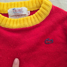 Load image into Gallery viewer, Vintage Izod Lacoste Color Block Knit Sweater 3t
