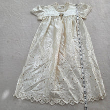 Load image into Gallery viewer, Vintage Christening Floral Eyelet Dress 0-3 months
