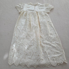 Load image into Gallery viewer, Vintage Christening Floral Eyelet Dress 0-3 months

