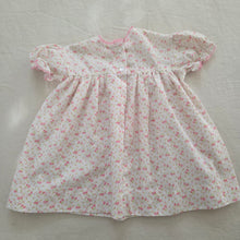Load image into Gallery viewer, Vintage White &amp; Pink Floral Dress 6-12 months

