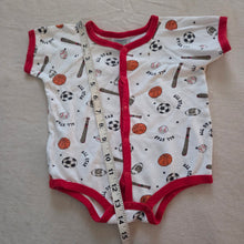Load image into Gallery viewer, Vintage Sports Balls Romper 3-6 months

