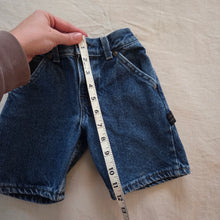 Load image into Gallery viewer, Vintage Black + Blue Jean Shorts 3t
