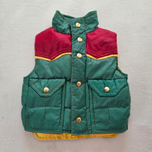 Load image into Gallery viewer, Vintage Colorful Down Vest 2t

