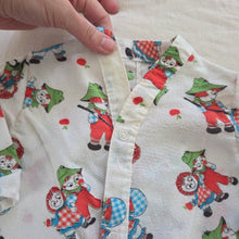 Load image into Gallery viewer, Vintage Raggedy Dolls Footed PJs 6m
