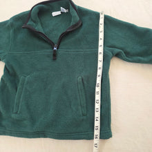 Load image into Gallery viewer, Vintage Green Fleece Quarter-zip Sweater 4t
