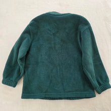 Load image into Gallery viewer, Vintage Green Fleece Quarter-zip Sweater 4t
