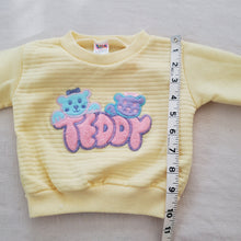 Load image into Gallery viewer, Vintage Teddy Yellow Sweater 3-6 months
