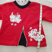 Load image into Gallery viewer, Vintage Dalmations Girly Sweater Shirt 3t
