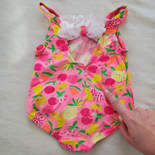 Load image into Gallery viewer, Vintage Fruity Pink Swimsuit 12 months
