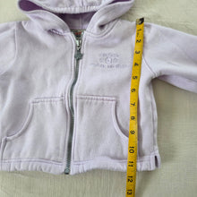 Load image into Gallery viewer, Vintage Carter's Lavender Zip-up Hoodie 18 months
