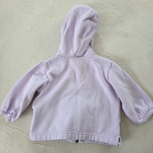 Load image into Gallery viewer, Vintage Carter's Lavender Zip-up Hoodie 18 months
