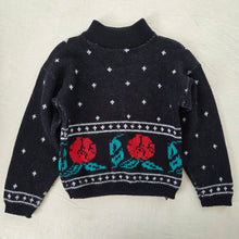 Load image into Gallery viewer, Vintage Rose Knit Sweater kids 6
