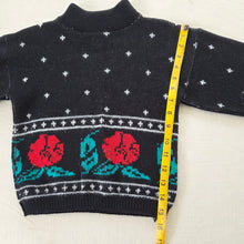 Load image into Gallery viewer, Vintage Rose Knit Sweater kids 6
