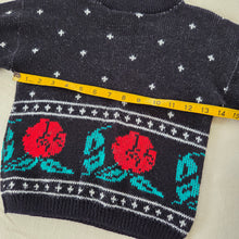 Load image into Gallery viewer, Vintage Rose Knit Sweater kids 6
