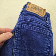 Load image into Gallery viewer, Vintage Levi's Navy Blue Cord Pants kids 10
