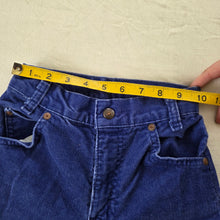 Load image into Gallery viewer, Vintage Levi's Navy Blue Cord Pants kids 10
