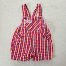 Load image into Gallery viewer, Vintage Guess Colorful Plaid Shortalls 12 months
