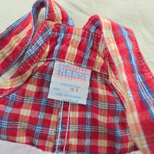 Load image into Gallery viewer, Vintage Guess Colorful Plaid Shortalls 12 months
