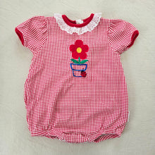 Load image into Gallery viewer, Vintage Healthtex Flower + Ladybug Romper 18 months
