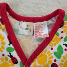 Load image into Gallery viewer, Vintage Sun/Ladybug Romper + Boots Set 6-9 months
