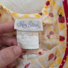 Load image into Gallery viewer, Vintage Ladybug Gingham Full Circle Dress 4t

