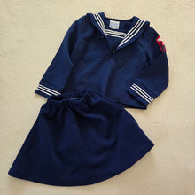 Load image into Gallery viewer, Vintage 2-Piece Girly Sailor Skirt Set 2t/3t
