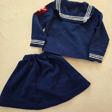 Load image into Gallery viewer, Vintage 2-Piece Girly Sailor Skirt Set 2t/3t
