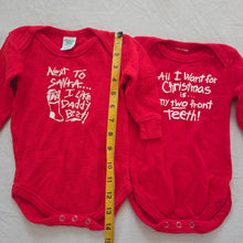 Load image into Gallery viewer, Vintage Christmas Rompers Bundle 3-6 months
