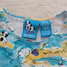 Load image into Gallery viewer, Vintage Big Dogs Beachy Twirl Romper 18-24 months
