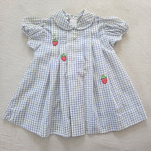 Load image into Gallery viewer, Vintage Strawberry Grid Dress 2t
