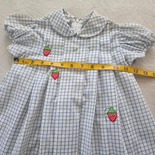 Load image into Gallery viewer, Vintage Strawberry Grid Dress 2t
