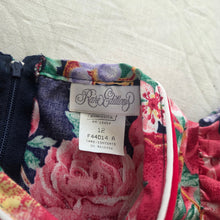 Load image into Gallery viewer, Vintage Fruity Floral Flutter Sleeve Cotton Dress kids 12
