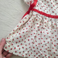 Load image into Gallery viewer, Vintage Strawberry Pattern Short Dress 18-24 months
