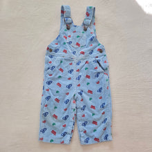 Load image into Gallery viewer, Vintage Transportation Cord Overalls 12-18 months
