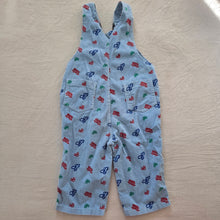 Load image into Gallery viewer, Vintage Transportation Cord Overalls 12-18 months
