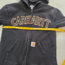 Load image into Gallery viewer, Carhartt Black Full-zip Hoodie kids 7/8
