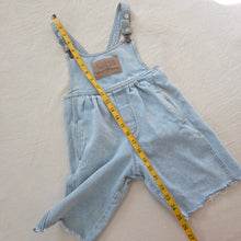 Load image into Gallery viewer, Vintage Guess Leather Patch Cutoff Shortalls kids 6
