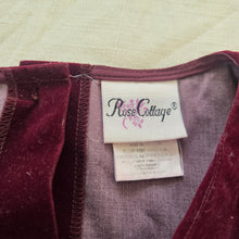Load image into Gallery viewer, Vintage Velvet/Sheer Twirly Dress kids 8

