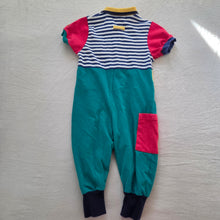 Load image into Gallery viewer, Vintage Gymboree Striped Color Block Pantsuit 18 months
