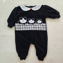 Load image into Gallery viewer, Vintage Bears Black Bodysuit 9-12 months
