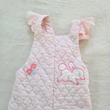 Load image into Gallery viewer, Vintage Bunny Dotted Overalls 18 months
