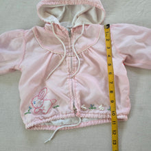 Load image into Gallery viewer, Vintage Bunny Pink Hooded Jacket 18 months
