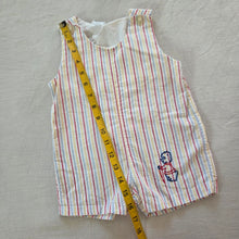 Load image into Gallery viewer, Vintage 60s Striped Bear Jon Jon 9-12 months

