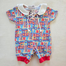 Load image into Gallery viewer, Vintage Summery Pattern Romper 12 months
