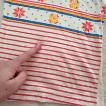 Load image into Gallery viewer, Vintage Pattern + Striped Shirt 3t
