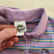 Load image into Gallery viewer, Vintage Garan Purple Striped Polo 4t/5t
