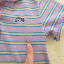 Load image into Gallery viewer, Vintage Garan Purple Striped Polo 4t/5t

