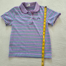 Load image into Gallery viewer, Vintage Garan Purple Striped Polo 4t/5t

