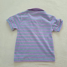 Load image into Gallery viewer, Vintage Garan Purple Striped Polo 4t/5t
